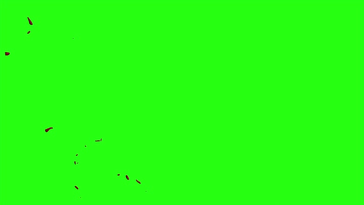 4k Blood Burst Motion Blur (Green Screen) 77