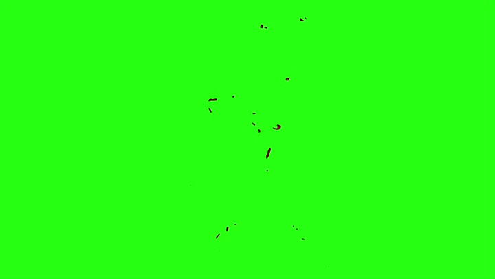 4k Blood Burst Motion Blur (Green Screen) 85