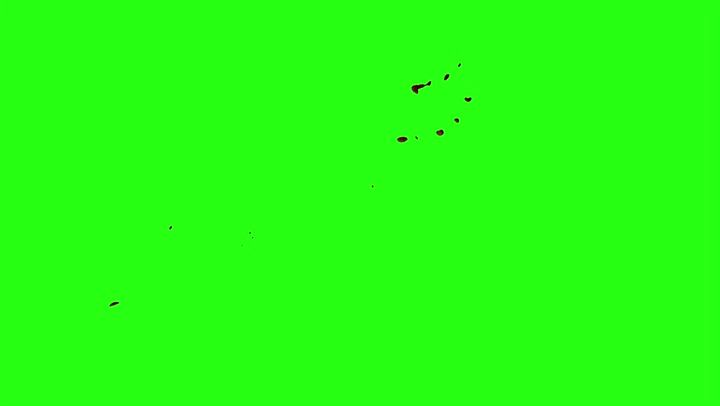 4k Blood Burst Motion Blur (Green Screen) 91