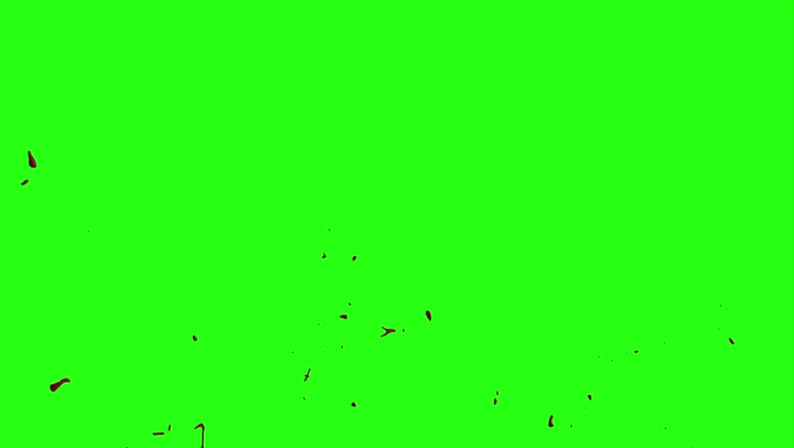 4k Blood Burst Motion Blur (Green Screen) 93