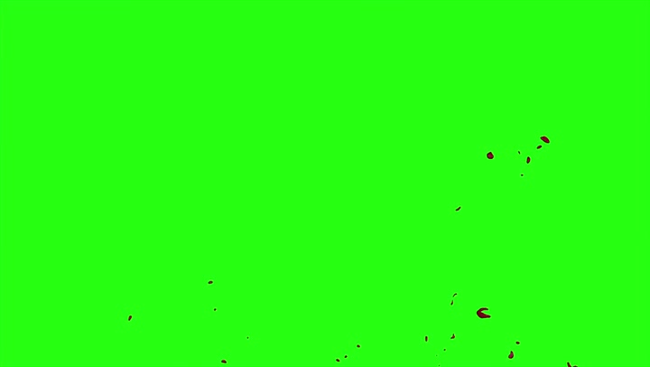 4k Blood Burst Motion Blur (Green Screen) 94