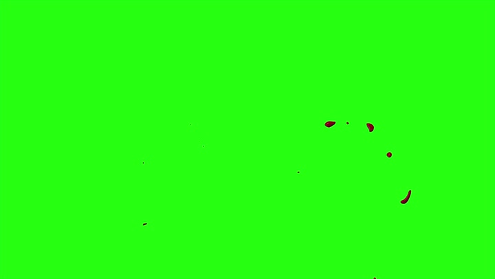 4k Blood Burst Motion Blur (Green Screen) 101