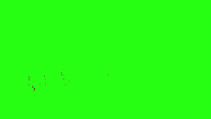 4k Blood Burst Motion Blur (Green Screen) 98