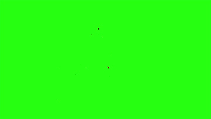 4k Blood Burst Motion Blur (Green Screen) 118