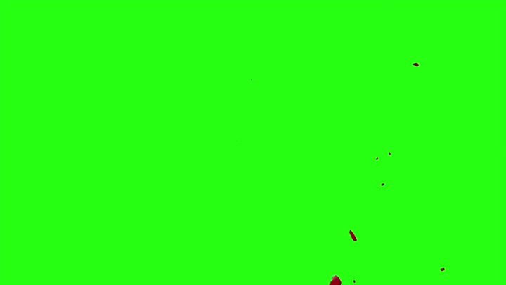 4k Blood Burst Motion Blur (Green Screen) 120