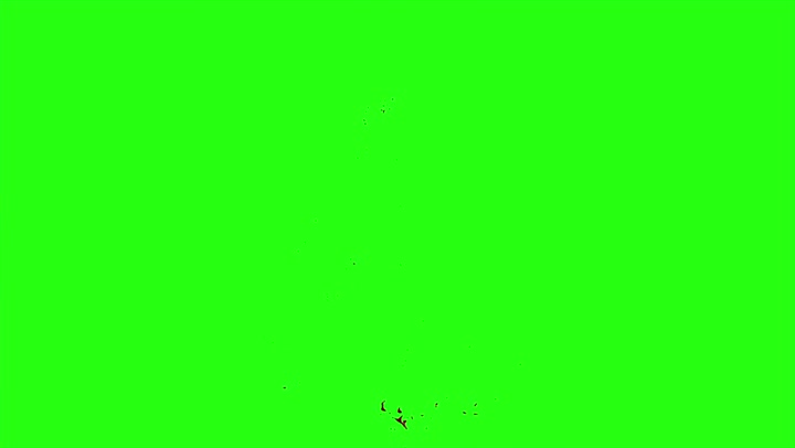 4k Blood Burst Motion Blur (Green Screen) 117