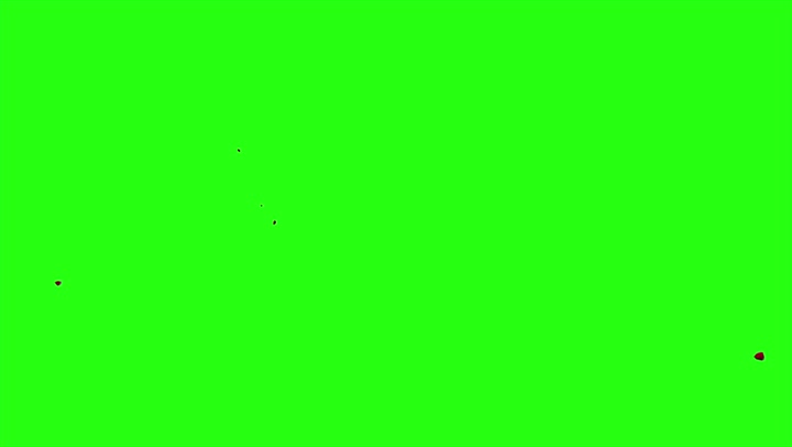 4k Blood Burst Motion Blur (Green Screen) 126