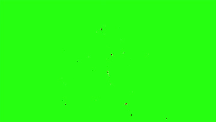 4k Blood Burst Motion Blur (Green Screen) 138