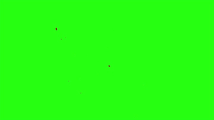 4k Blood Burst Motion Blur (Green Screen) 142