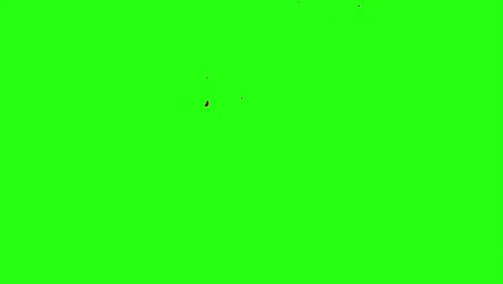 4k Blood Burst Motion Blur (Green Screen) 149