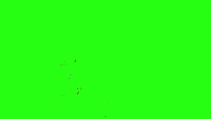 4k Blood Burst Motion Blur (Green Screen) 153