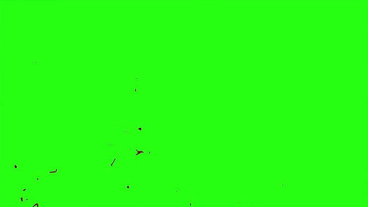 4k Blood Burst Motion Blur (Green Screen) 157