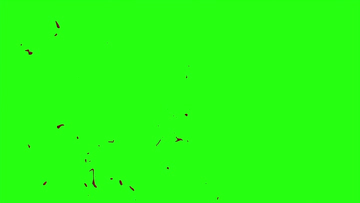 4k Blood Burst Motion Blur (Green Screen) 158