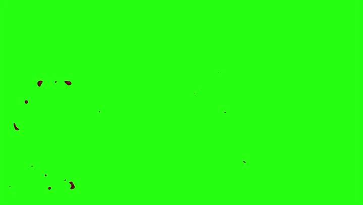 4k Blood Burst Motion Blur (Green Screen) 160