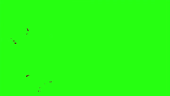 4k Blood Burst Motion Blur (Green Screen) 167