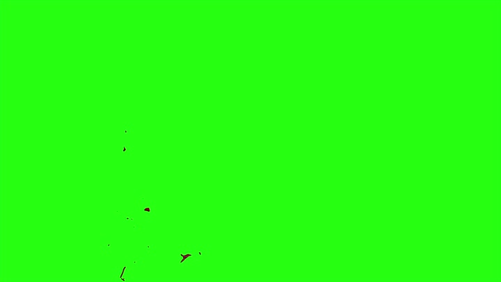 4k Blood Burst Motion Blur (Green Screen) 171