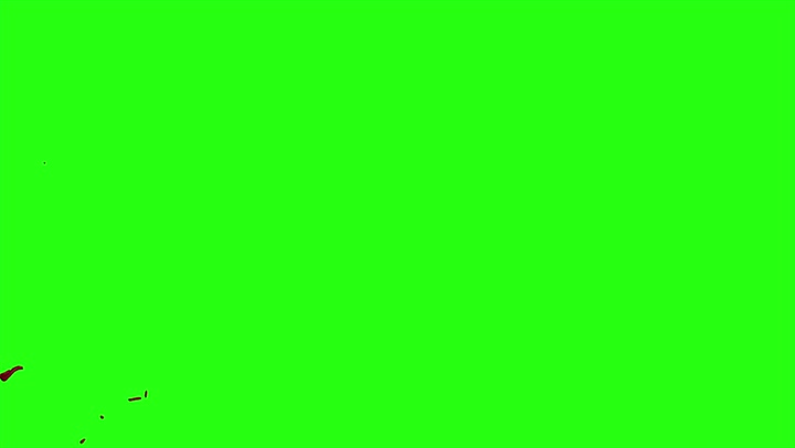4k Blood Burst Motion Blur (Green Screen) 174