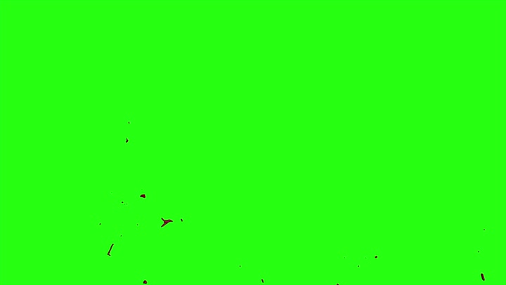 4k Blood Burst Motion Blur (Green Screen) 170