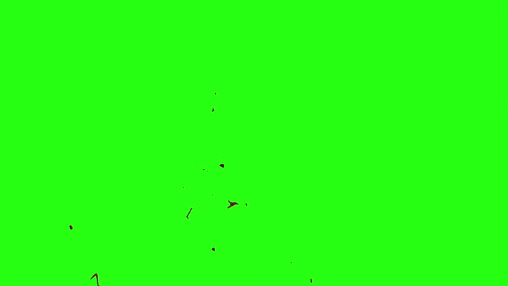 4k Blood Burst Motion Blur (Green Screen) 179