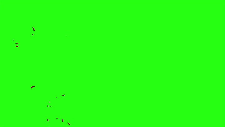 4k Blood Burst Motion Blur (Green Screen) 182