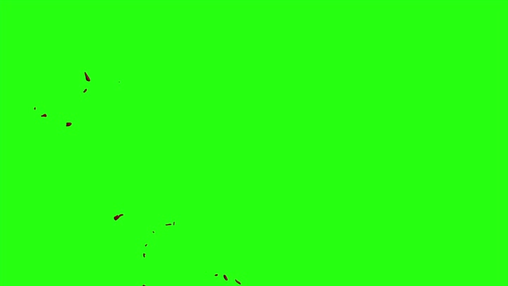 4k Blood Burst Motion Blur (Green Screen) 180
