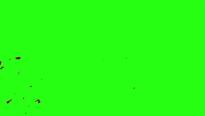4k Blood Burst Motion Blur (Green Screen) 181