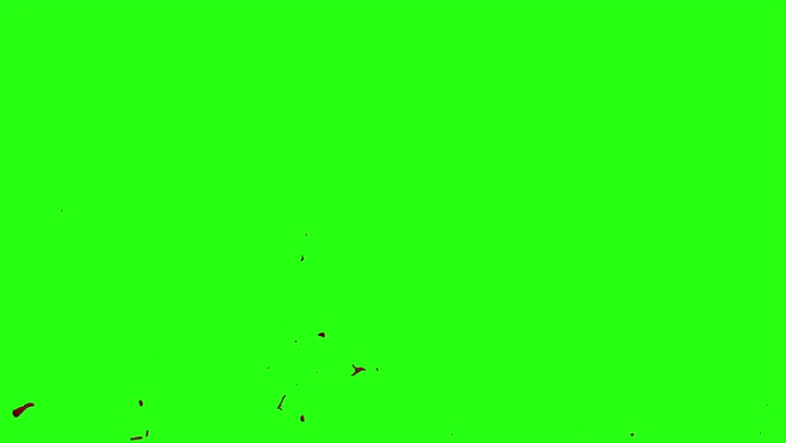 4k Blood Burst Motion Blur (Green Screen) 183
