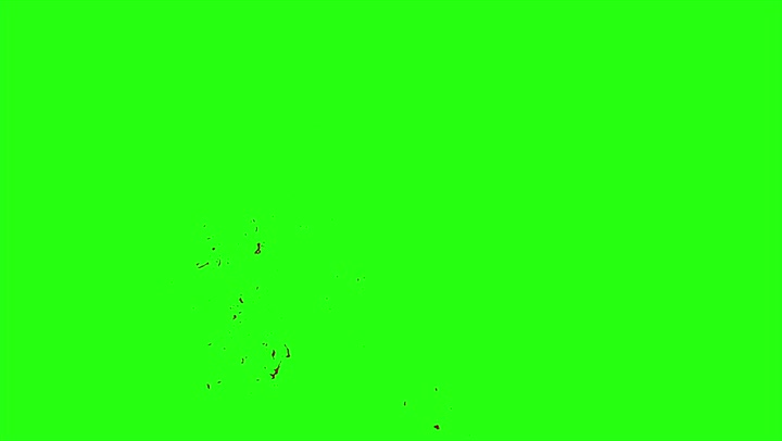 4k Blood Burst Motion Blur (Green Screen) 197