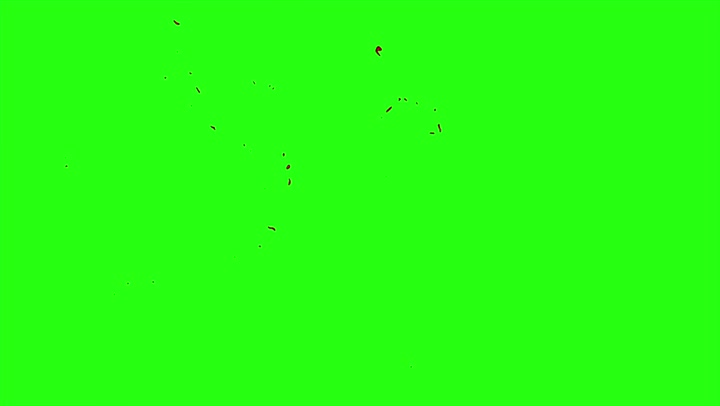 4k Blood Burst Motion Blur (Green Screen) 84