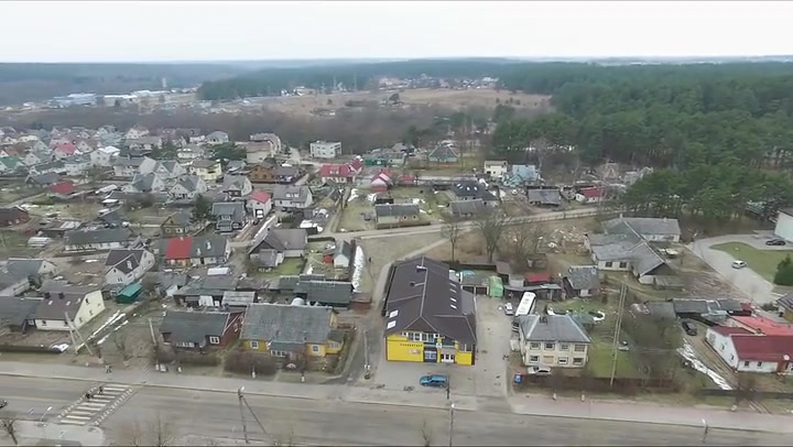 Panorama Over Small Town With Rotation 8
