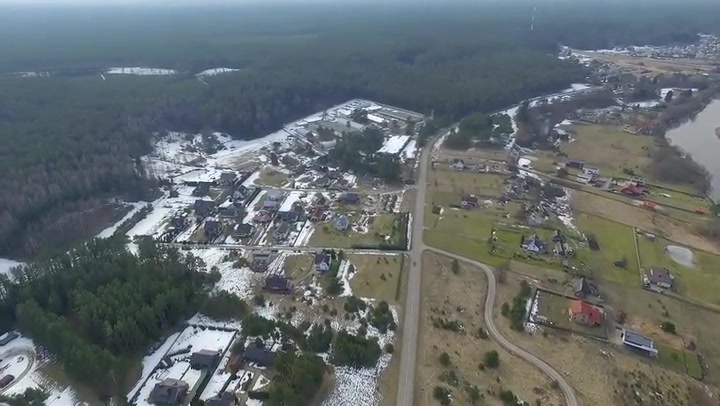 Flight Over Small Town 1