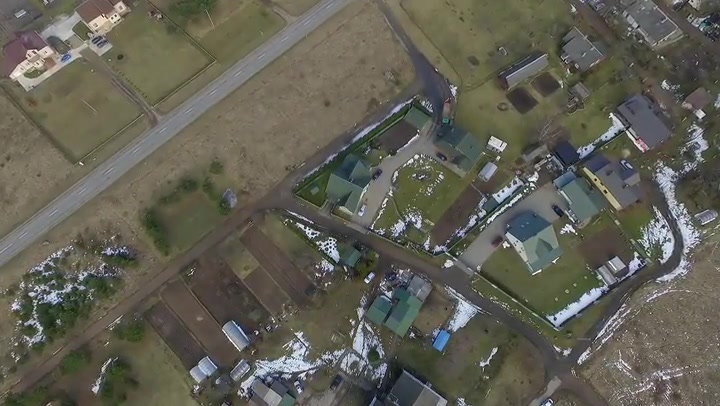Vertical Flight Over Small Town 1