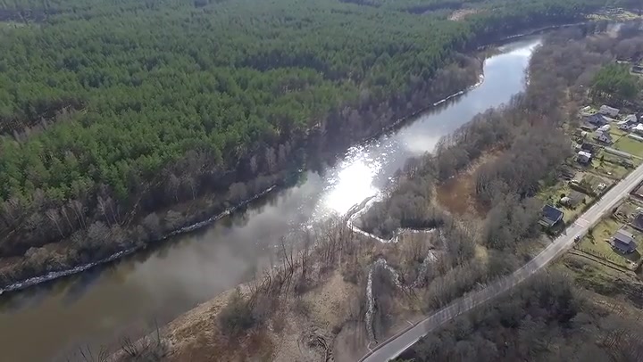 Flying Over Road And River 1