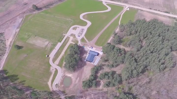 Flight Over The Building From Distance 3