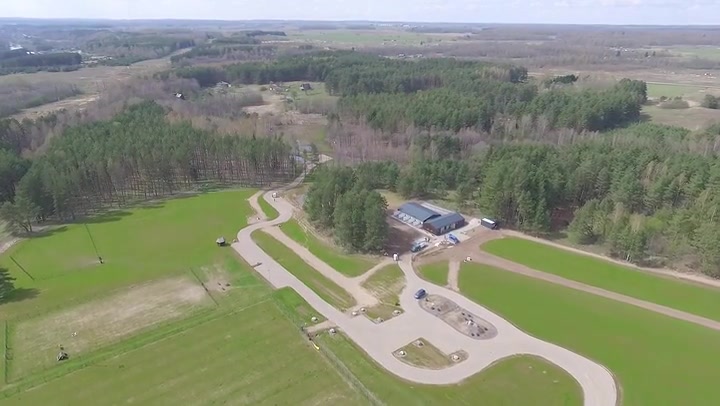 Flight Over The Building From Distance 4
