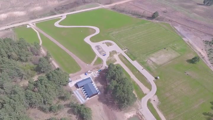 Flight Over The Building From Distance 2