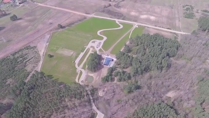 Flight Over The Building From Distance 1