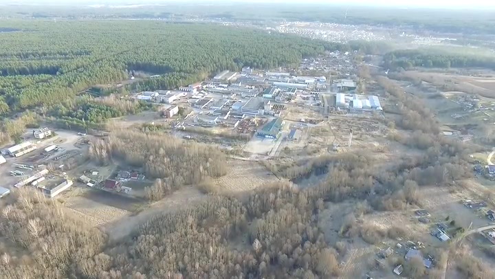Panorama Over Buildings Near Forest 1