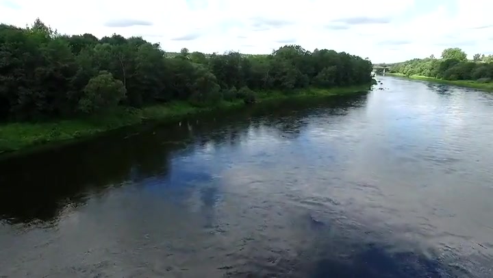 Flight Under The Bridge Over River 2