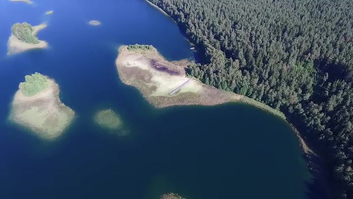 Flight Over The Lake Near Forest 28