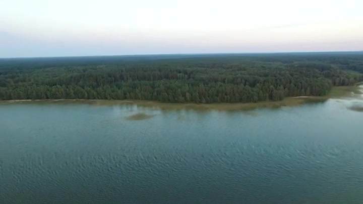 Flight Over The Lake Near Forest 40