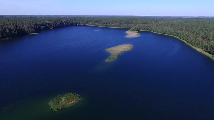 Flight Over The Lake Near Forest 3