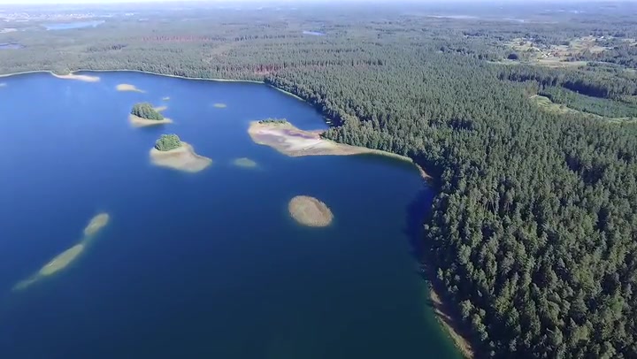 Flight Over The Lake Near Forest 26