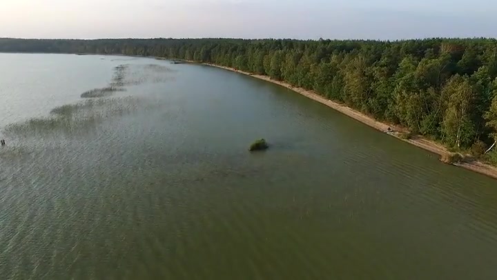 Flight Over The Lake Near Forest 32