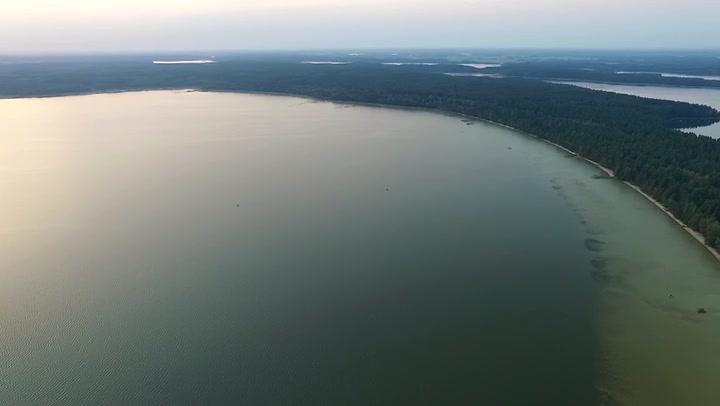 Flight Over The Lake Near Forest 43