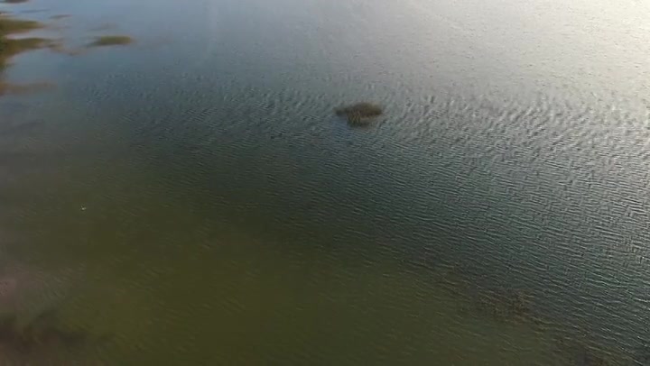 Slow Landing Over The Lake 2