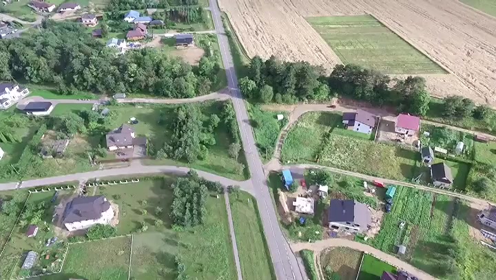 Flight Over The Houses In Country 4