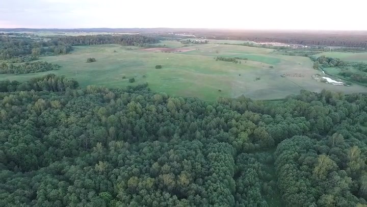 Flight Over Landscape Backwards