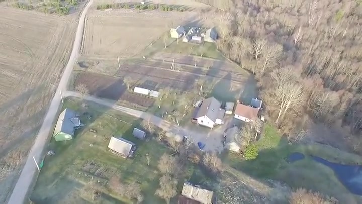 Flight Over The Houses In Country 3