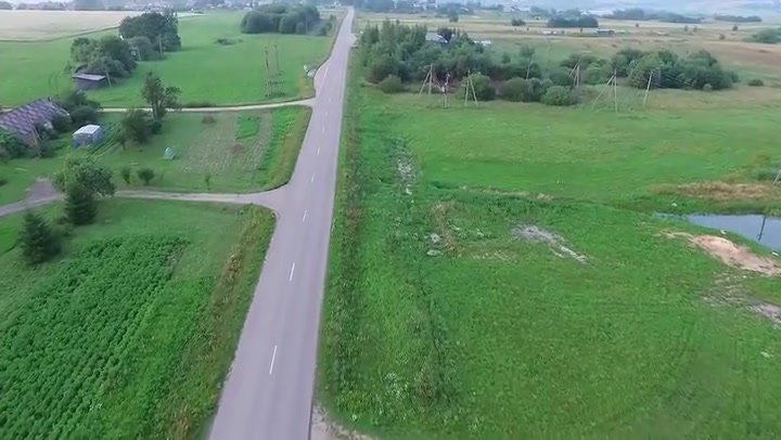 Flying Over Country Road And Rising Up 1